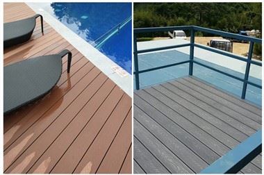 3D Deep Wood-grain WPC parket za terase in balkone